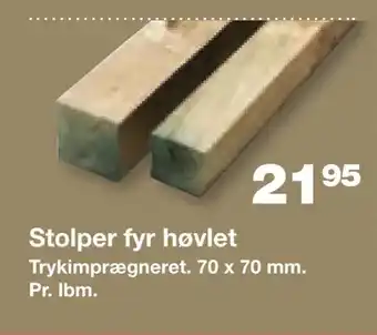 Bauhaus Stolper fyr høvlet tilbud