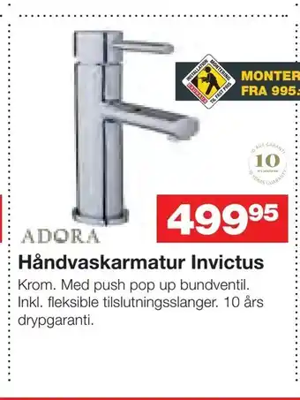 Håndvaskarmatur Invictus