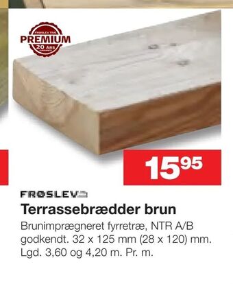 Terrassebrædder brun