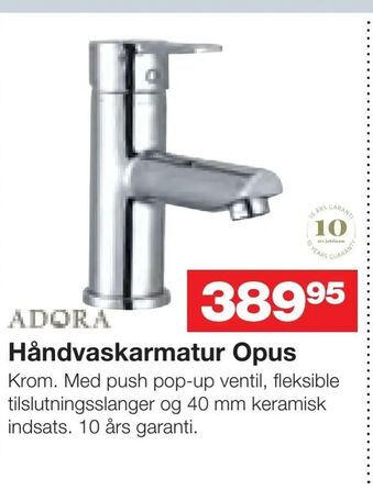 Håndvaskarmatur Opus
