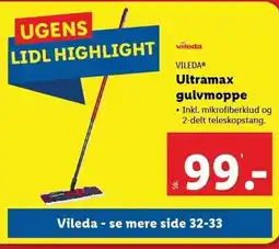 Lidl VILEDA Ultramax moppesæt tilbud