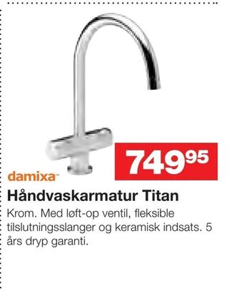 Håndvaskarmatur Titan