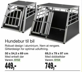 Harald Nyborg Hundebur til bil tilbud