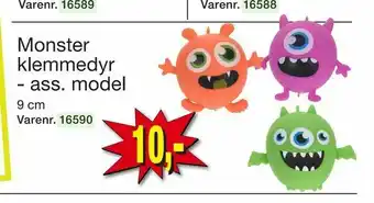 Harald Nyborg Monster klemmedyr - ass. model tilbud