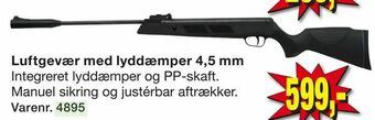 Harald Nyborg Luftgevær med lyddæmper 4,5 mm tilbud