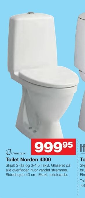 Bauhaus Toilet Norden 4300 tilbud