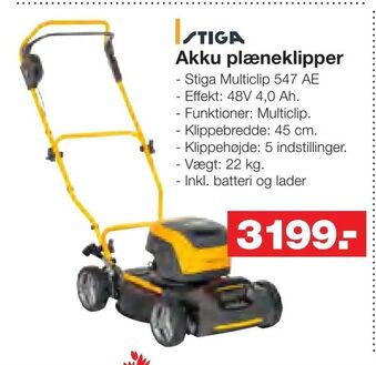 Bauhaus Akku plæneklipper tilbud