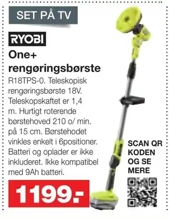 Bauhaus One+ rengøringsbørste tilbud