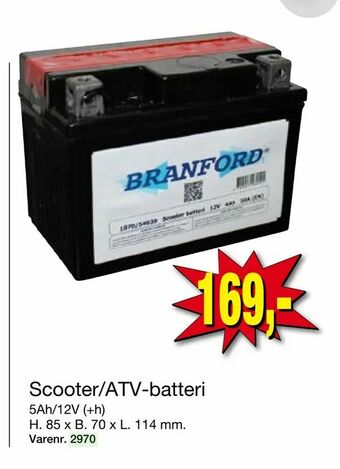 Harald Nyborg Scooter/ATV-batteri tilbud