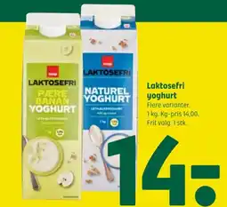 Coop 365 Laktosefri yoghurt tilbud