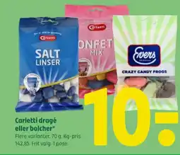 Carletti dragé eller bolcher*