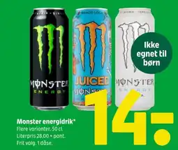 Coop 365 Monster energidrik tilbud