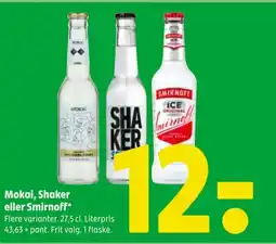 Coop 365 Mokai, Shaker eller Smirnoff tilbud