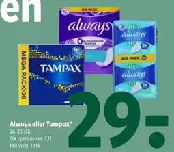 Always eller Tampax*