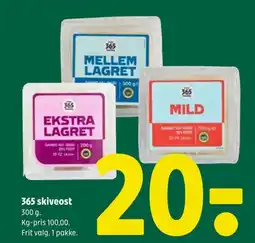 Coop 365 365 skiveost tilbud