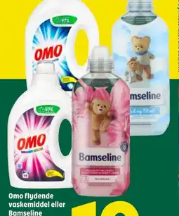 Coop 365 Omo flydende vaskemiddel eller Bamseline skyllemiddel tilbud