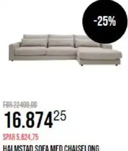 Ilva HALMSTAD SOFA MED CHAISELONG tilbud