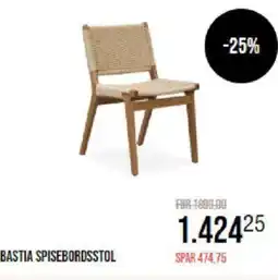 Ilva BASTIA SPISEBORDSSTOL tilbud