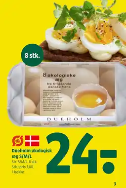 Coop 365 Dueholm økologisk æg S/M/L tilbud