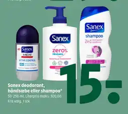 Coop 365 Sanex deodorant, håndsæbe eller shampoo tilbud