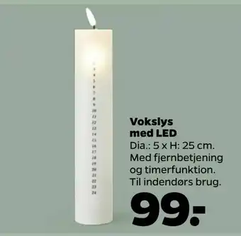 Netto Vokslys med LED tilbud