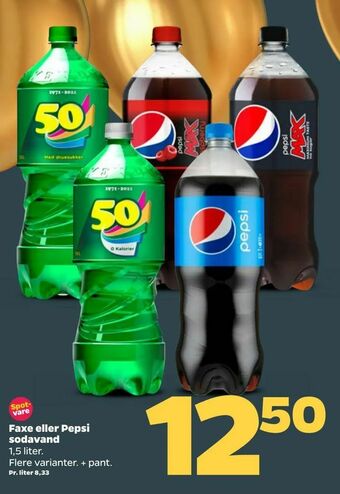Netto Faxe eller Pepsi sodavand tilbud