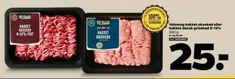 Netto Velsmag hakket oksekød eller hakket dansk grisekød 8-12% tilbud