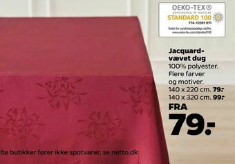 Netto Jacquardvævet dug tilbud