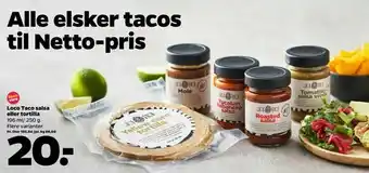 Netto Loco Taco salsa eller tortilla tilbud