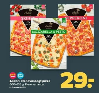Netto Andoni stenovnsbagt pizza tilbud