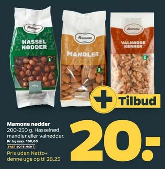 Netto Mamone nødder tilbud