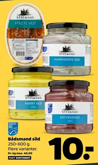 Netto Bådsmand sild tilbud