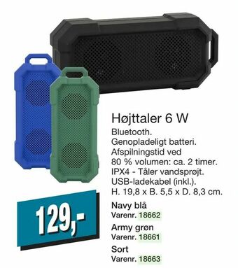 Harald Nyborg Højttaler 6 W tilbud