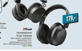 Harald Nyborg Høretelefoner Eaze trådløse tilbud