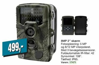 Harald Nyborg Vildtkamera 8MP med 2'' skærm tilbud
