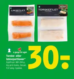 Coop 365 Lakseportioner tilbud