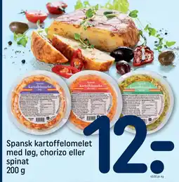 REMA 1000 Kartoffelomelet Spinat tilbud