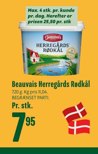 Min Købmand Beauvais Herregårds Rødkål tilbud
