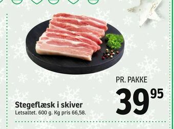 SPAR Stegeflæsk i skiver tilbud