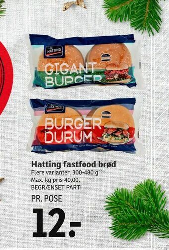 SPAR Hatting fastfood brød tilbud