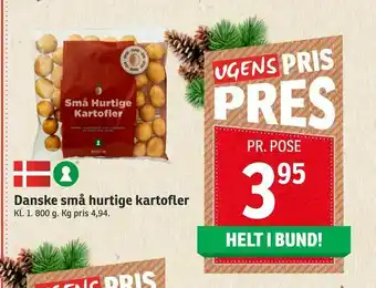 SPAR Danske små hurtige kartofler tilbud