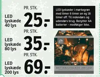 LED lyskæde 40 lys