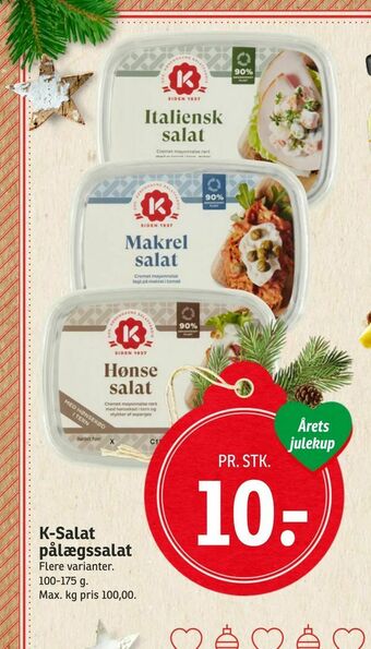 SPAR K-Salat pålægssalat tilbud