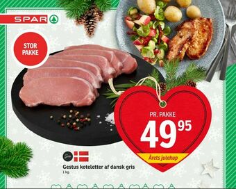 SPAR Gestus koteletter af dansk gris tilbud