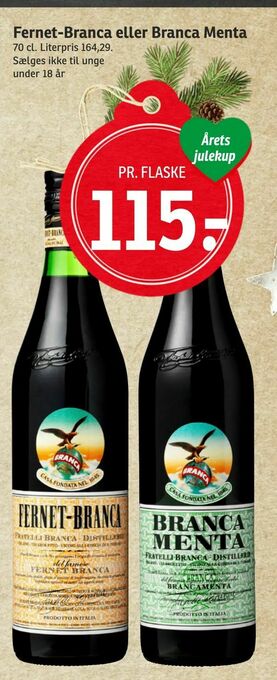 SPAR Fernet-Branca eller Branca Menta tilbud