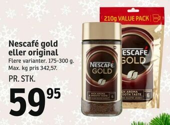 SPAR Nescafé gold eller original tilbud