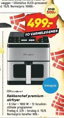 Bilka Køkkenchef premium airfryer tilbud