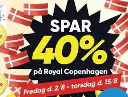 Bilka SPAR 40% på Royal Copenhagen tilbud