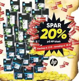 Bilka SPAR 20% på HP blæk tilbud