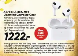 Bilka AirPods 3. gen. med Lightning Charging Case tilbud